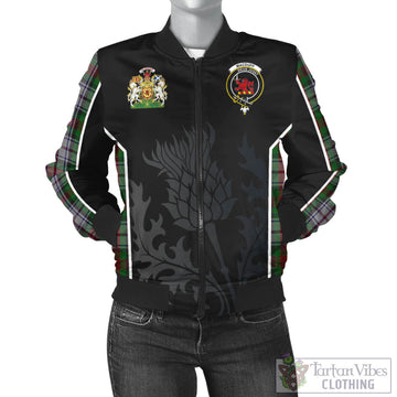 MacDuff Dress Tartan Bomber Jacket with Family Crest and Scottish Thistle Vibes Sport Style