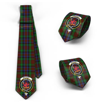 MacDuff Hunting Tartan Classic Necktie with Family Crest