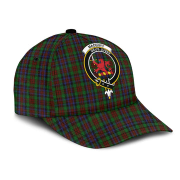 MacDuff Hunting Tartan Classic Cap with Family Crest