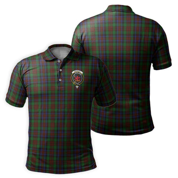 MacDuff Hunting Tartan Men's Polo Shirt with Family Crest