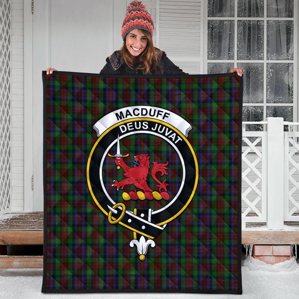 macduff-hunting-tartan-quilt-with-family-crest