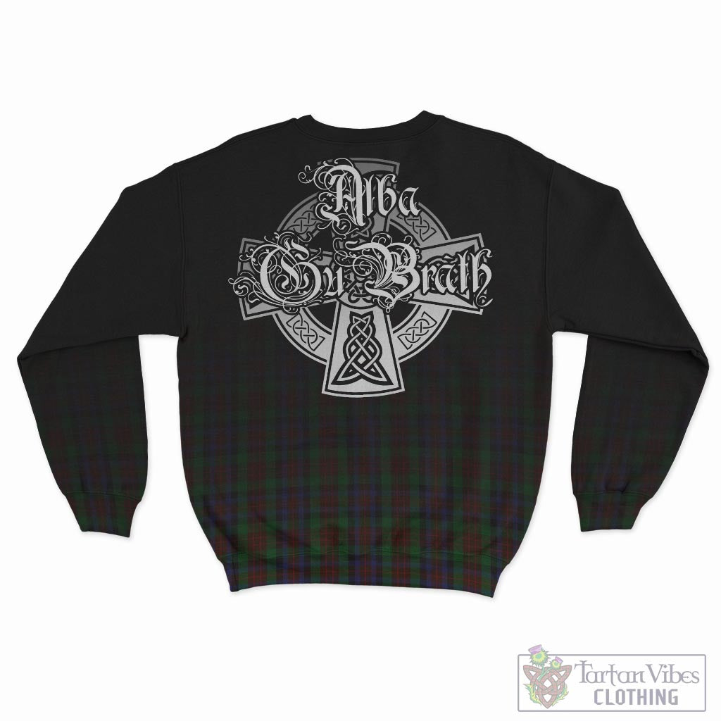 Tartan Vibes Clothing MacDuff Hunting Tartan Sweatshirt Featuring Alba Gu Brath Family Crest Celtic Inspired