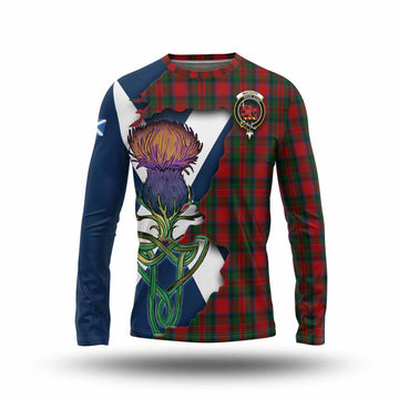 MacDuff (McDuff) Tartan Family Crest Long Sleeve T-Shirt Scottish Thistle Celtic Inspired