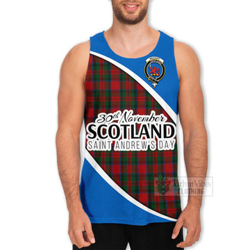 Tartan Vibes Clothing MacDuff (McDuff) Family Crest Tartan Men's Tank Top Celebrate Saint Andrew's Day in Style