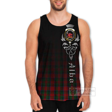 Tartan Vibes Clothing MacDuff (McDuff) Tartan Men's Tank Top Featuring Alba Gu Brath Family Crest Celtic Inspired
