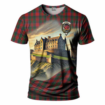 Tartan Vibes Clothing MacDuff (McDuff) Tartan Family Crest T-Shirt with Scottish Ancient Castle Stype