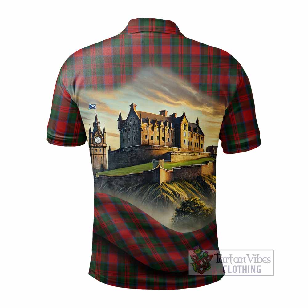 Tartan Vibes Clothing MacDuff (McDuff) Tartan Family Crest Polo Shirt with Scottish Ancient Castle Stype