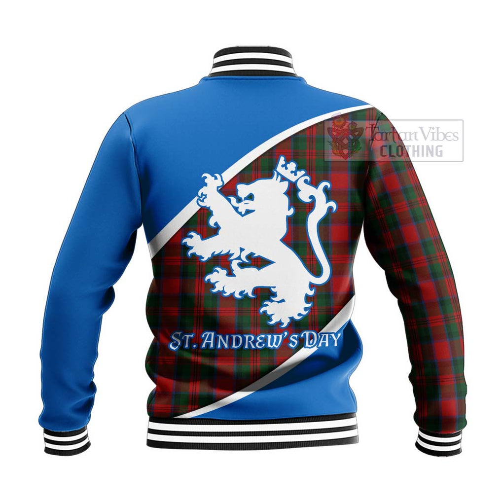 Tartan Vibes Clothing MacDuff (McDuff) Family Crest Tartan Baseball Jacket Celebrate Saint Andrew's Day in Style