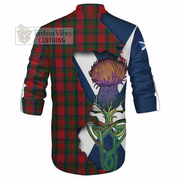 MacDuff (McDuff) Tartan Family Crest Ghillie Kilt Shirt Scottish Thistle Celtic Inspired