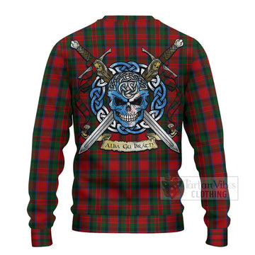 MacDuff (McDuff) Tartan Ugly Sweater with Family Crest Celtic Skull Style