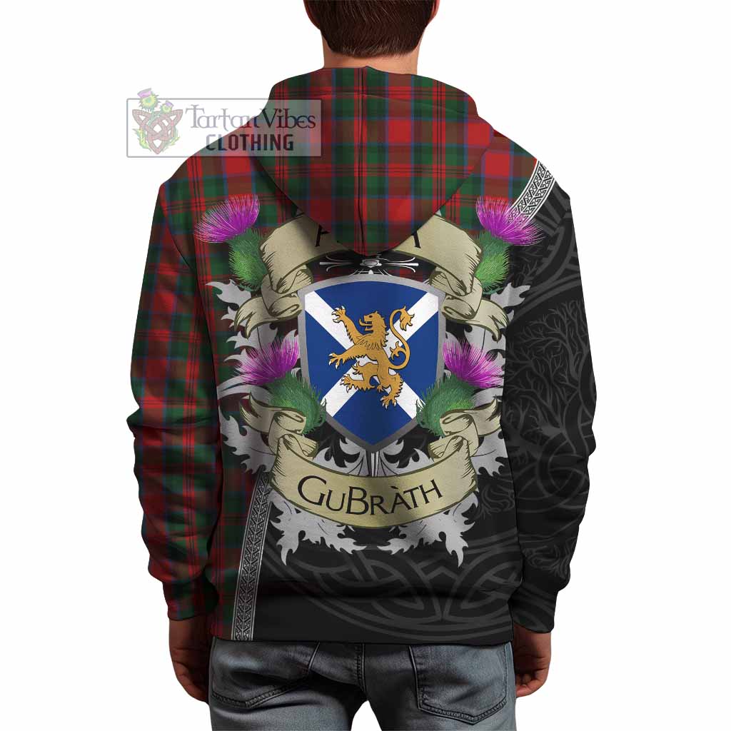 Tartan Vibes Clothing MacDuff (McDuff) Tartan Family Crest Hoodie Lion Rampant Royal Thistle Shield Celtic Inspired