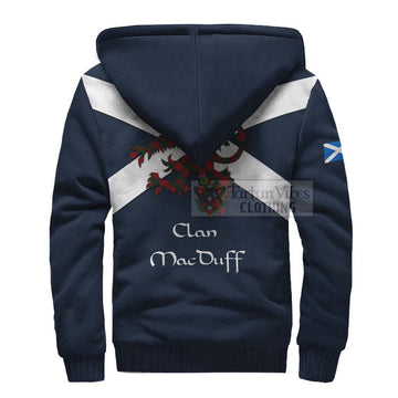 MacDuff (McDuff) Tartan Lion Rampant Sherpa Hoodie Proudly Display Your Heritage with Alba Gu Brath and Clan Name
