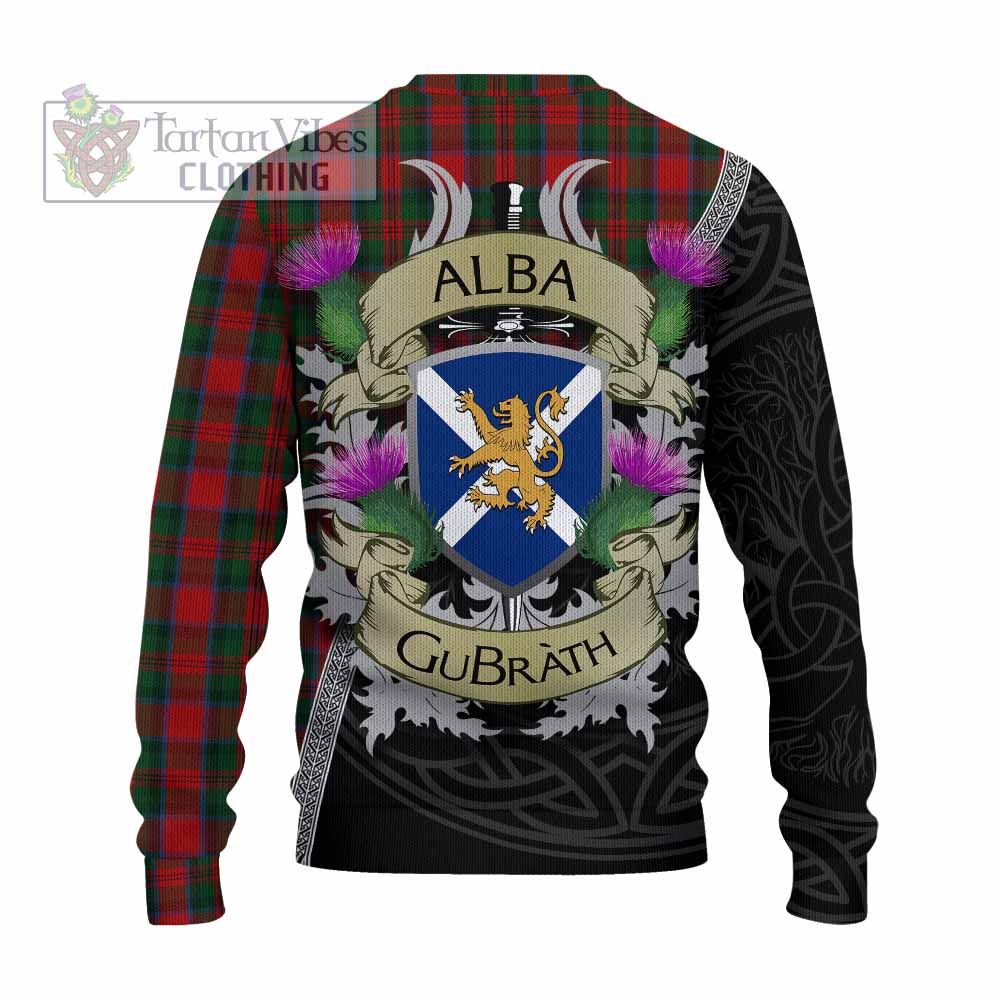 Tartan Vibes Clothing MacDuff (McDuff) Tartan Family Crest Knitted Sweater Lion Rampant Royal Thistle Shield Celtic Inspired