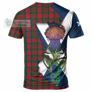 Tartan Vibes Clothing MacDuff (McDuff) Tartan Family Crest T-Shirt Scottish Thistle Celtic Inspired