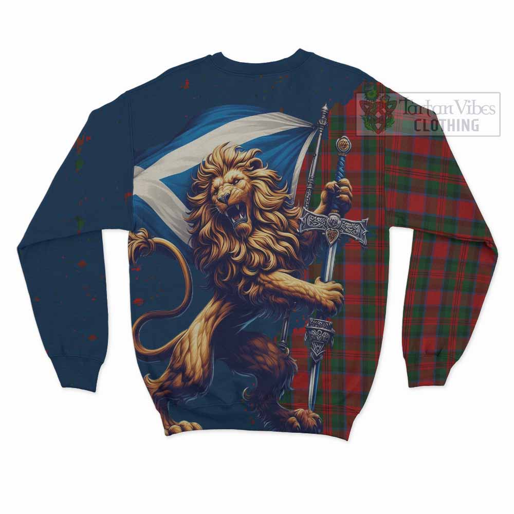 MacDuff (McDuff) Tartan Family Crest Sweatshirt with Scottish Majestic Lion - Tartan Vibes Clothing