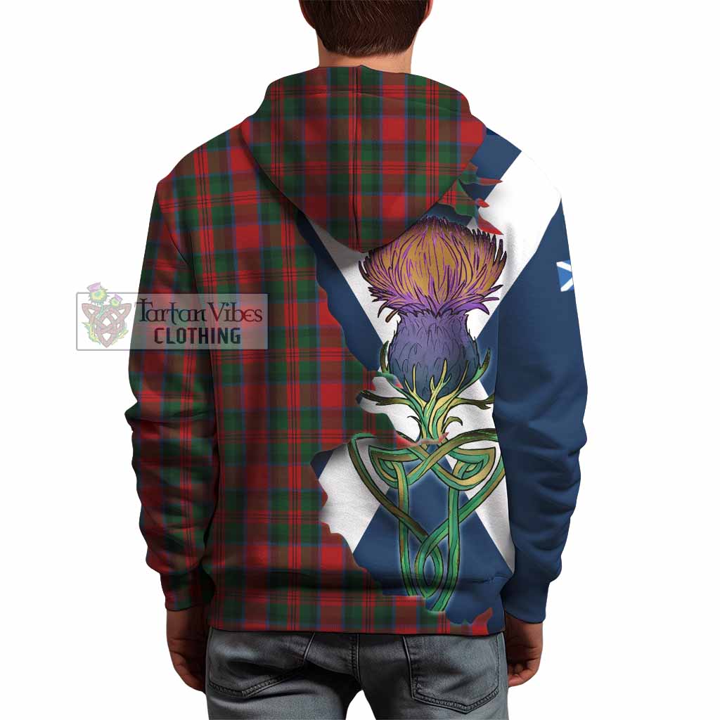 Tartan Vibes Clothing MacDuff (McDuff) Tartan Family Crest Hoodie Scottish Thistle Celtic Inspired