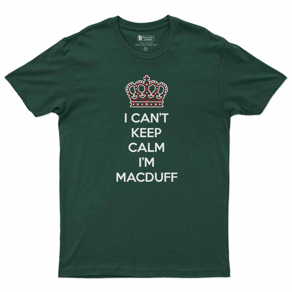 MacDuff (McDuff) Can't Keep Calm Men's T-Shirt Forest Green - Tartan Vibes Clothing