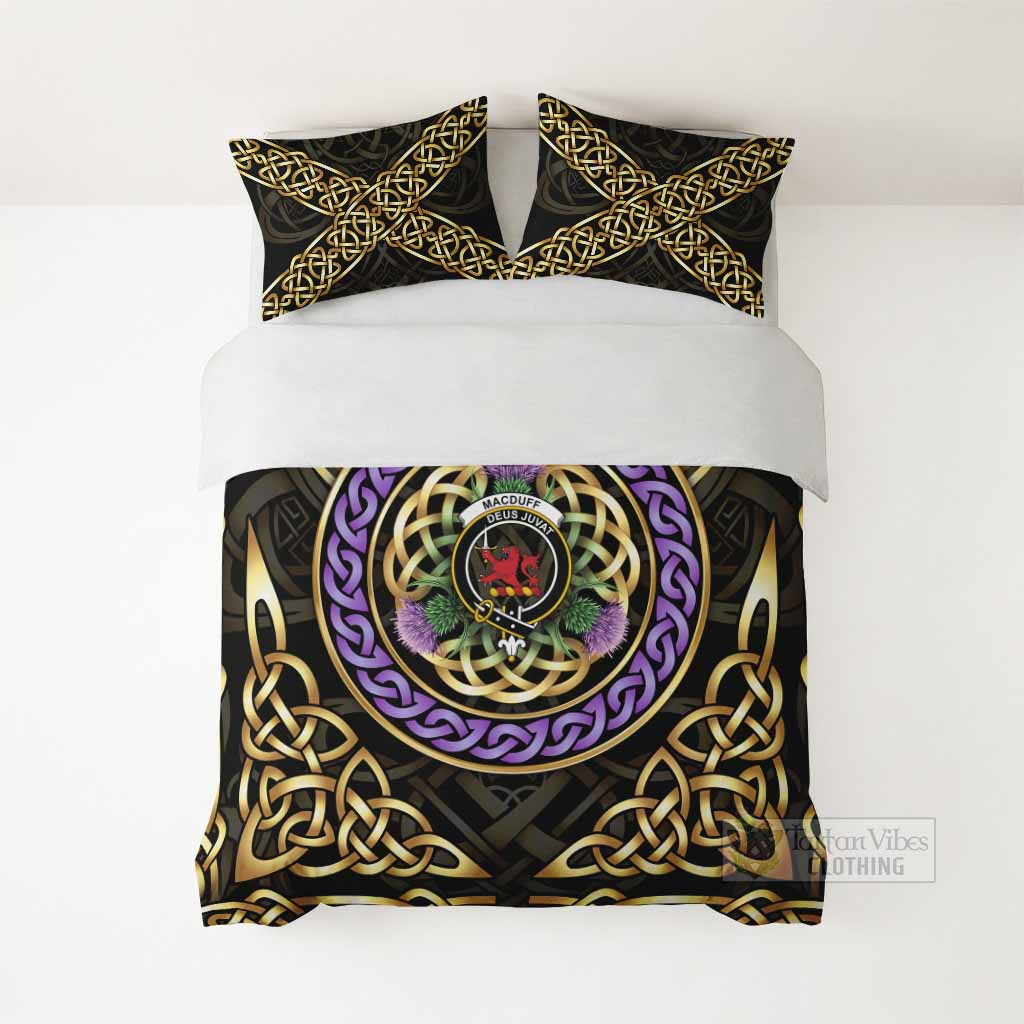 MacDuff (McDuff) Clan Crest Bedding Set Celtic Scottish Thistle