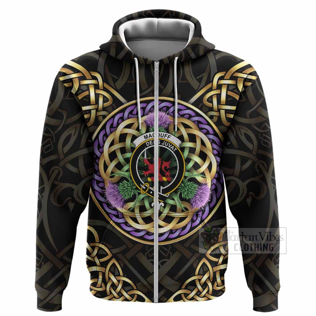 MacDuff (McDuff) Clan Crest Hoodie Celtic Scottish Thistle