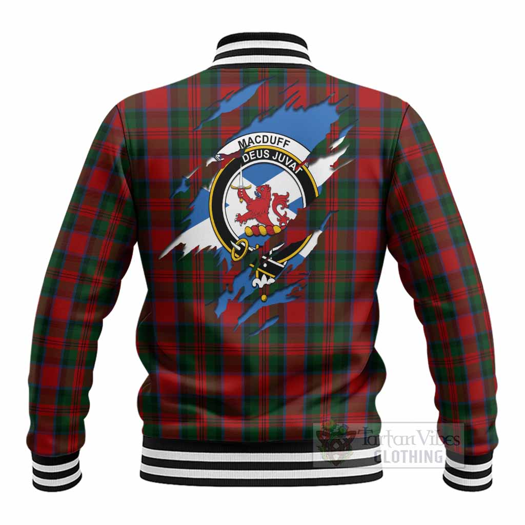 MacDuff (McDuff) Clan Crest In Me Tartan Baseball Jacket Scotland Flag Style