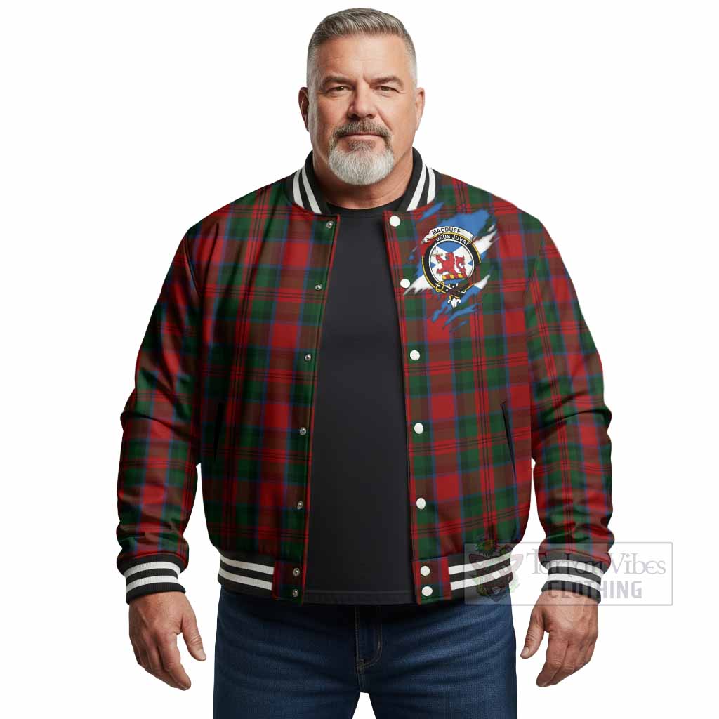 MacDuff (McDuff) Clan Crest In Me Tartan Baseball Jacket Scotland Flag Style