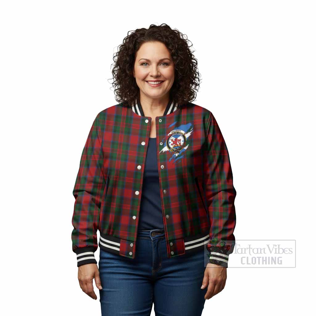 MacDuff (McDuff) Clan Crest In Me Tartan Baseball Jacket Scotland Flag Style