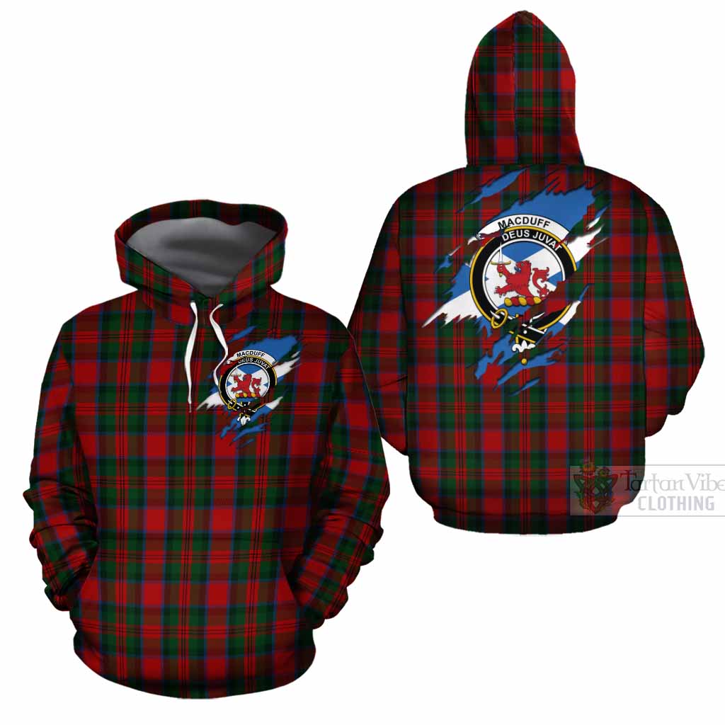 MacDuff (McDuff) Clan Crest In Me Tartan Cotton Hoodie Scotland Flag Style