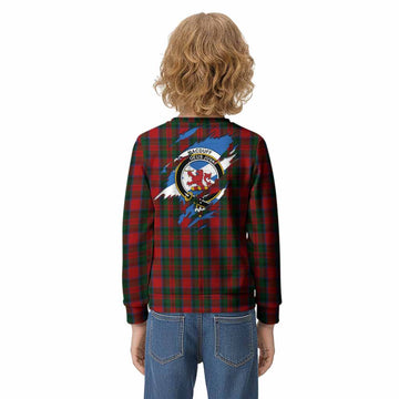 MacDuff (McDuff) Clan Crest In Me Tartan Kid Knitted Sweatshirt Scotland Flag Style