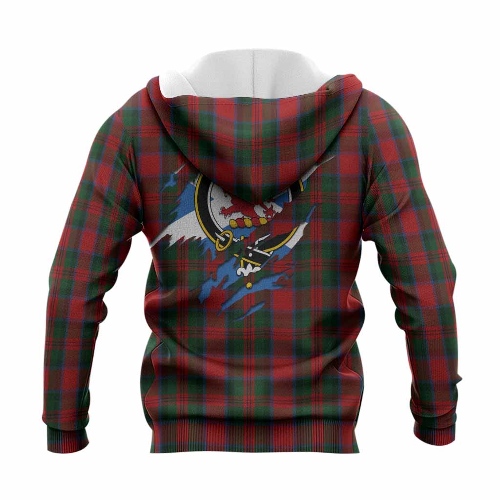 MacDuff (McDuff) Clan Crest In Me Tartan Knitted Hoodie Scotland Flag Style