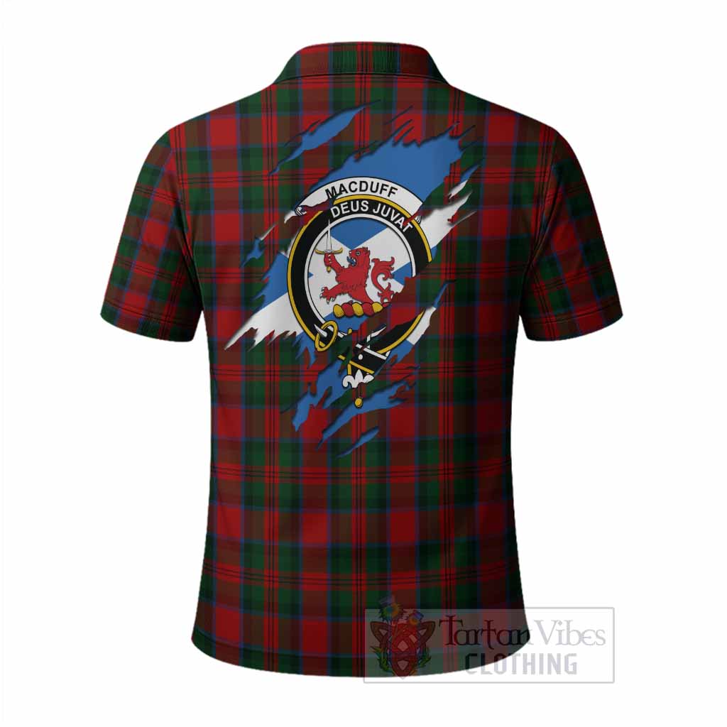MacDuff (McDuff) Clan Crest In Me Tartan Polo Shirt Scotland Flag Style