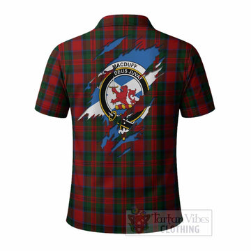 MacDuff (McDuff) Clan Crest In Me Tartan Polo Shirt Scotland Flag Style