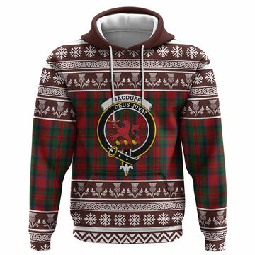MacDuff (McDuff) Clan Tartan Christmas Hoodie with Family Crest