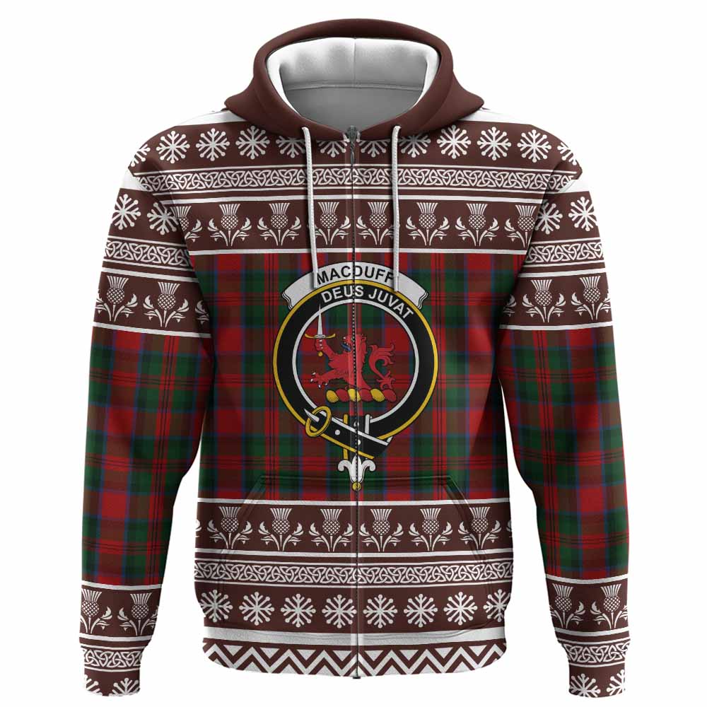 MacDuff (McDuff) Clan Tartan Christmas Hoodie with Family Crest - Tartan Vibes Clothing
