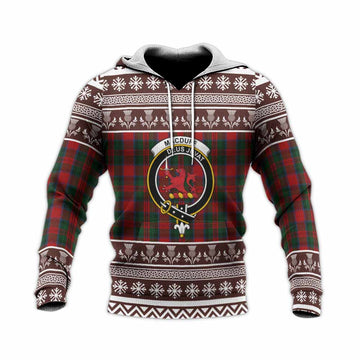 MacDuff (McDuff) Clan Tartan Christmas Knitted Hoodie with Family Crest