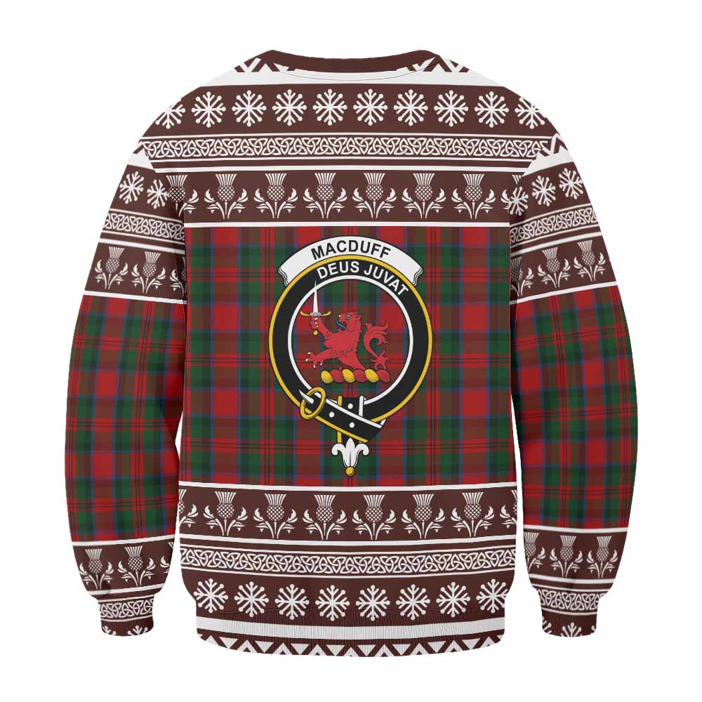 MacDuff (McDuff) Clan Tartan Christmas Sweatshirt with Family Crest - Tartan Vibes Clothing