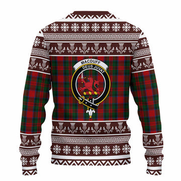 MacDuff (McDuff) Clan Tartan Christmas Ugly Sweater with Family Crest