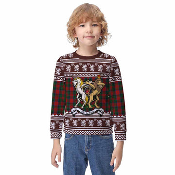 MacDuff (McDuff) Clan Tartan Crest Christmas Kid Ugly Sweatshirt Coat of Arms Funny Style