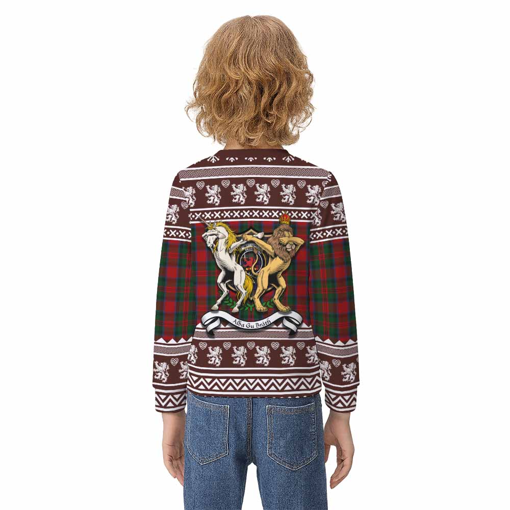 MacDuff (McDuff) Clan Tartan Crest Christmas Kid Ugly Sweatshirt Coat of Arms Funny Style - Tartan Vibes Clothing