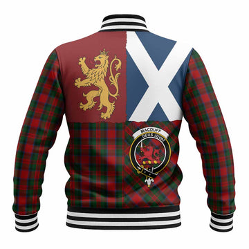 MacDuff (McDuff) Crest Tartan Baseball Jacket with Lion Rampant Saltire Style