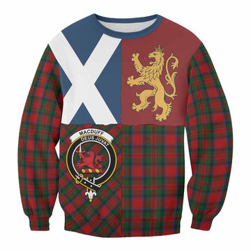 MacDuff (McDuff) Crest Tartan Sweatshirt with Lion Rampant Saltire Style