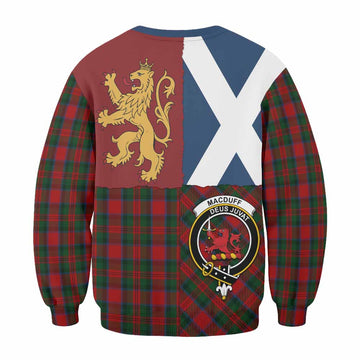 MacDuff (McDuff) Crest Tartan Sweatshirt with Lion Rampant Saltire Style