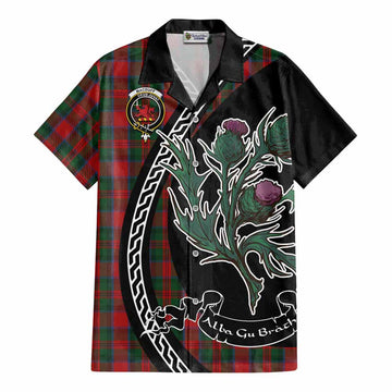 MacDuff (McDuff) Family Crest Tartan Cotton Hawaiian Shirt Alba Thistle Inspired
