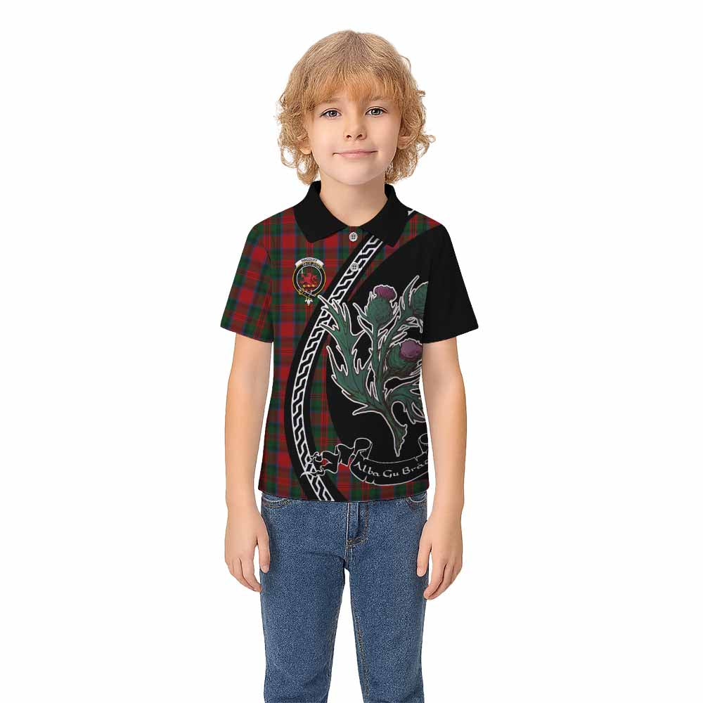 MacDuff (McDuff) Family Crest Tartan Kid Polo Shirt Alba Thistle Inspired - Tartan Vibes Clothing