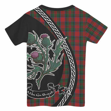 MacDuff (McDuff) Family Crest Tartan Kid T-shirt Alba Thistle Inspired