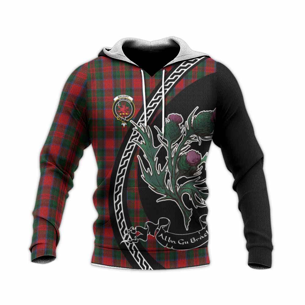 MacDuff (McDuff) Family Crest Tartan Knitted Hoodie Alba Thistle Inspired - Tartan Vibes Clothing
