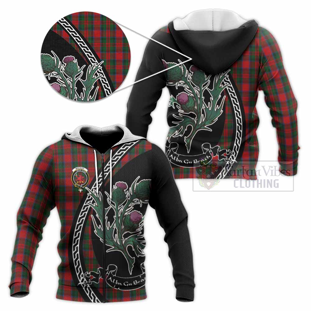 MacDuff (McDuff) Family Crest Tartan Knitted Hoodie Alba Thistle Inspired - Tartan Vibes Clothing