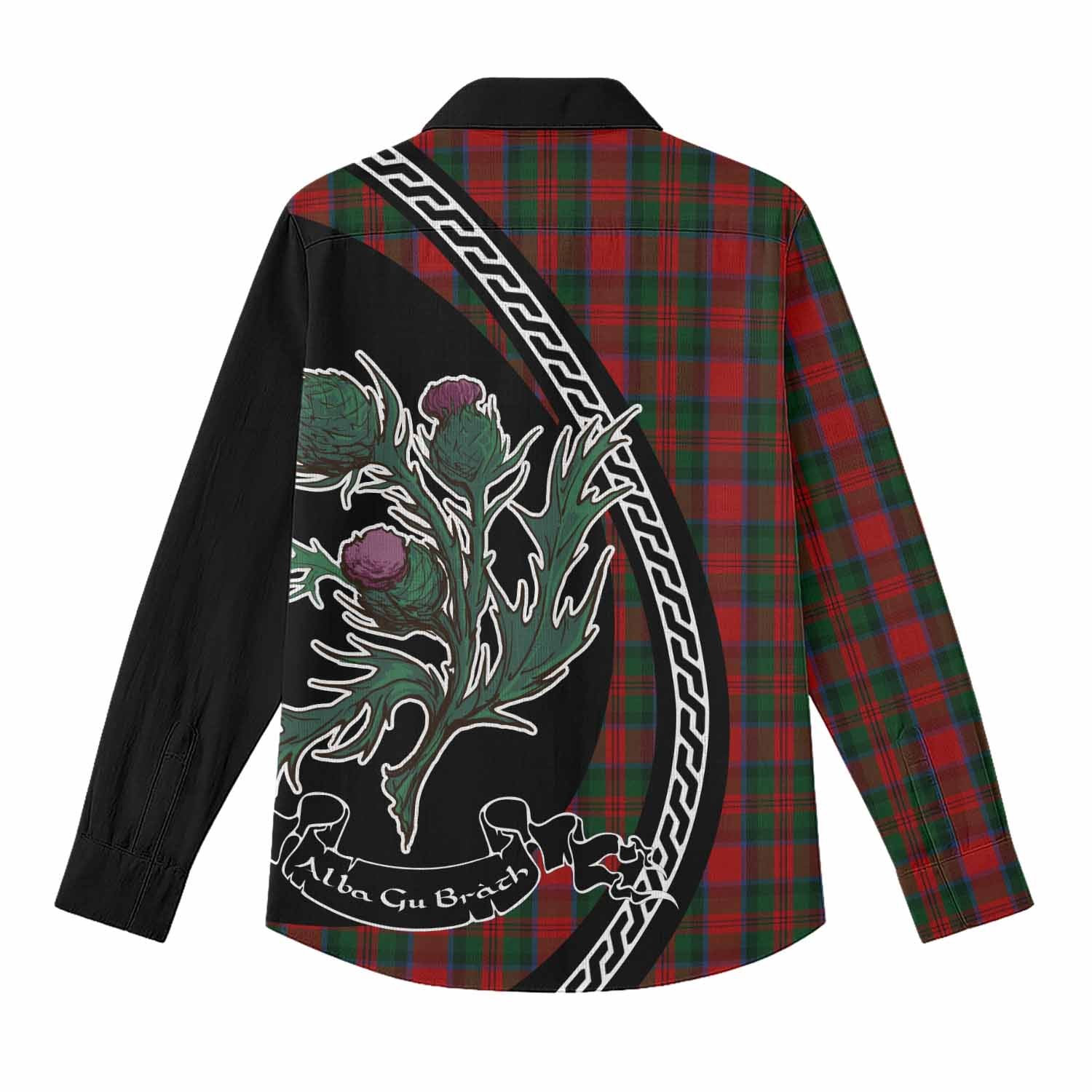 MacDuff (McDuff) Family Crest Tartan Women Casual Shirt Alba Thistle Inspired - Tartan Vibes Clothing