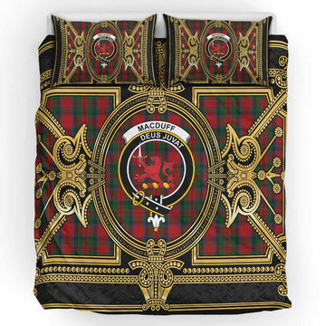 MacDuff (McDuff) Scottish Tartan Crest Bedding Set Royal Stylized