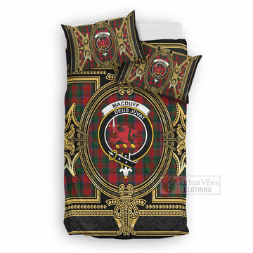 MacDuff (McDuff) Scottish Tartan Crest Bedding Set Royal Stylized