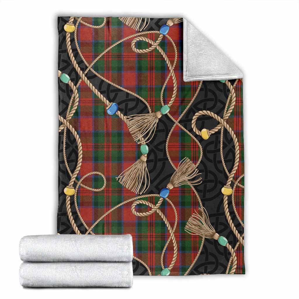 MacDuff (McDuff) Scottish Tartan Twisted Ropes Stylized Blanket X-Large 59 x 79 inches 150 x 200 cm - Tartan Vibes Clothing